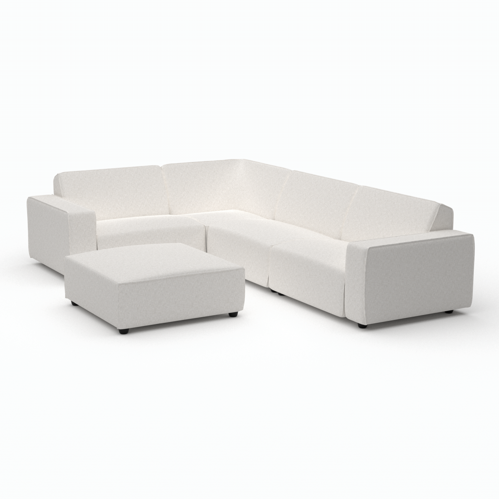 Icon lounge set 6-seater corner + hocker (left) 