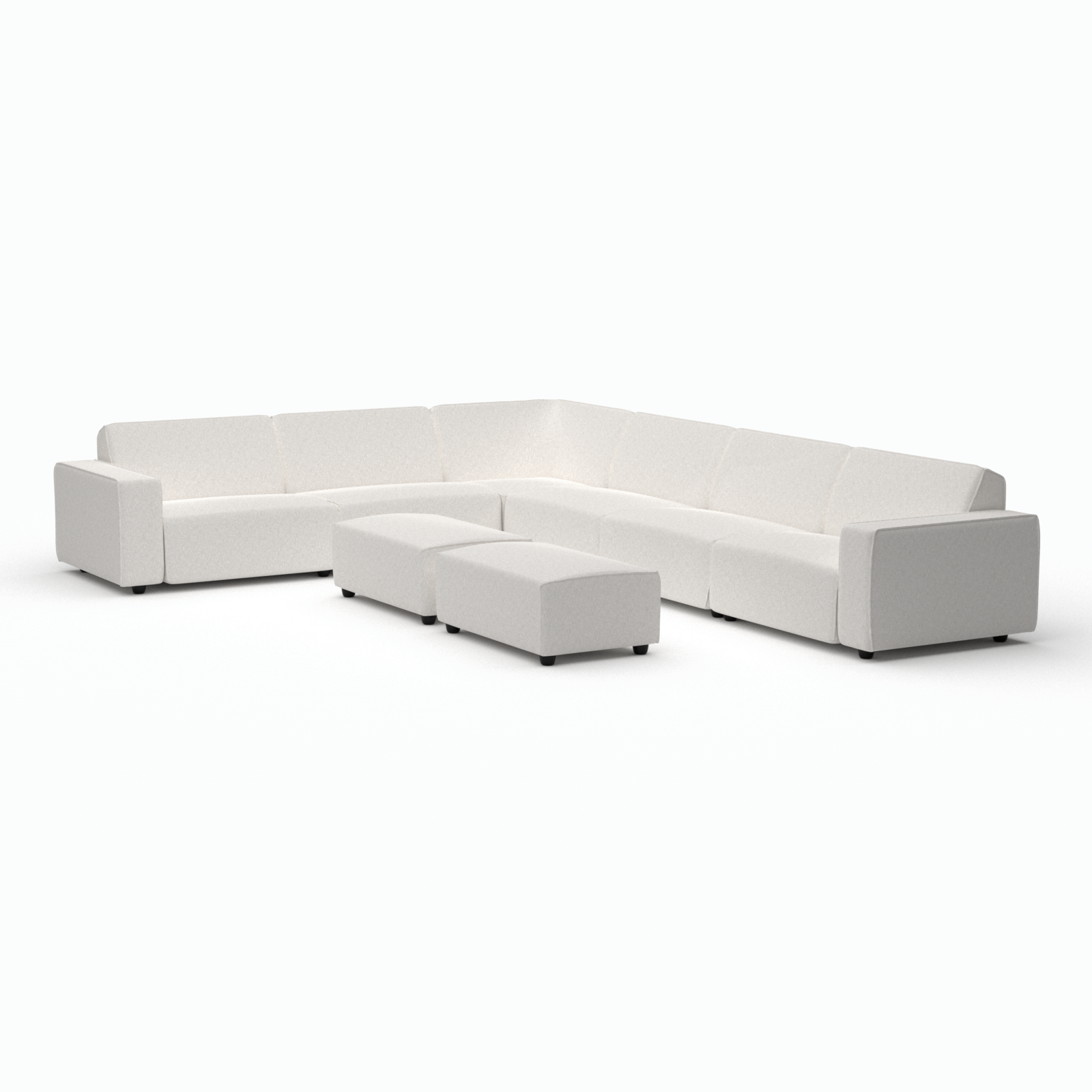 Icon lounge set 10-seater corner + 2 hockers small (right)