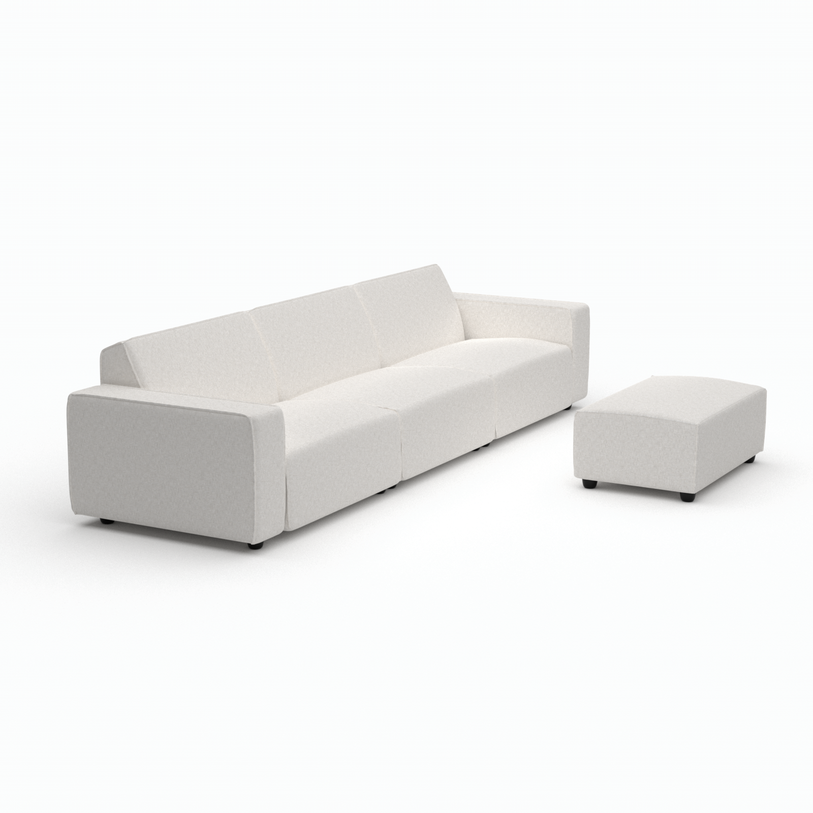 Icon lounge set 6-seater + hocker small