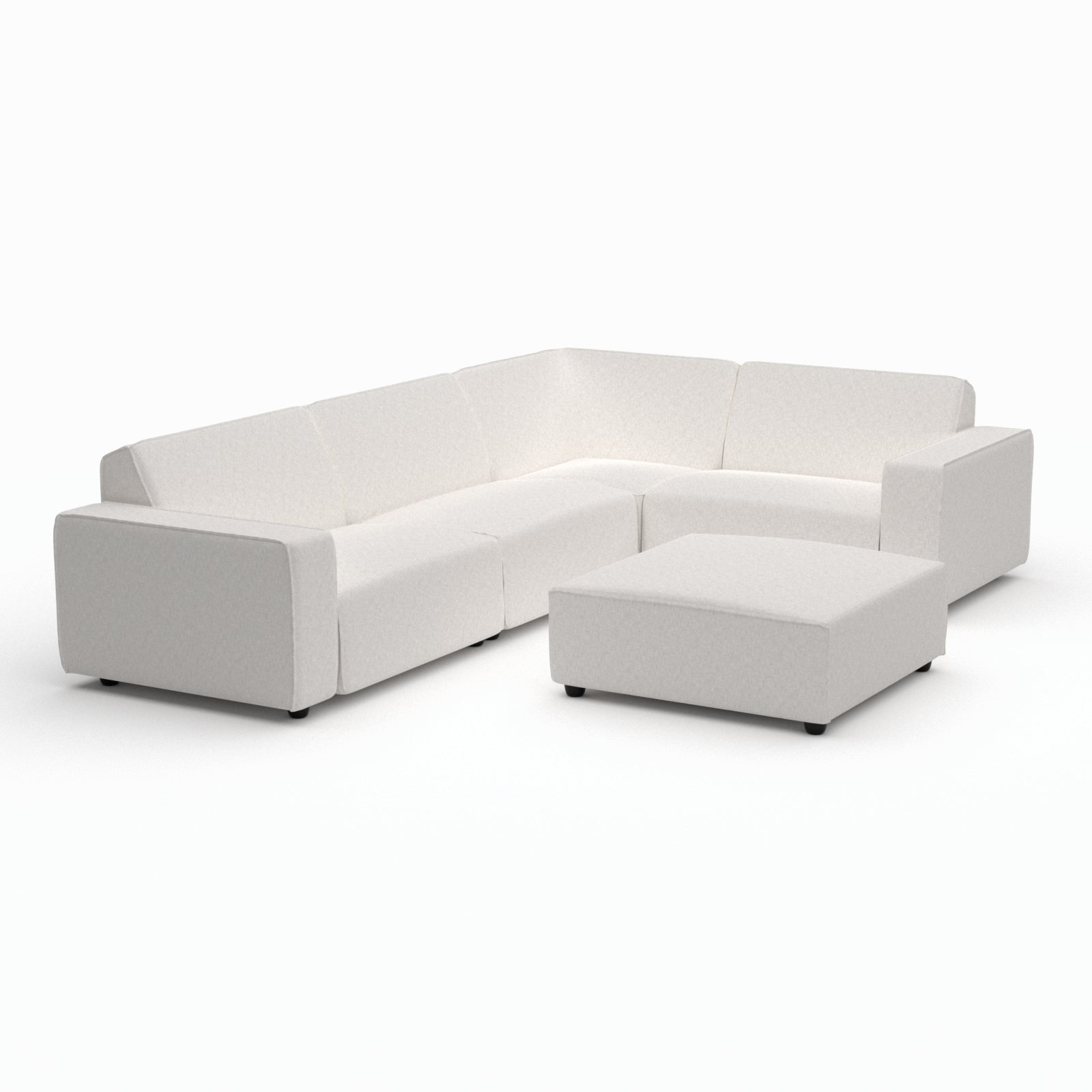 Icon lounge set 6-seater corner + hocker (right) 