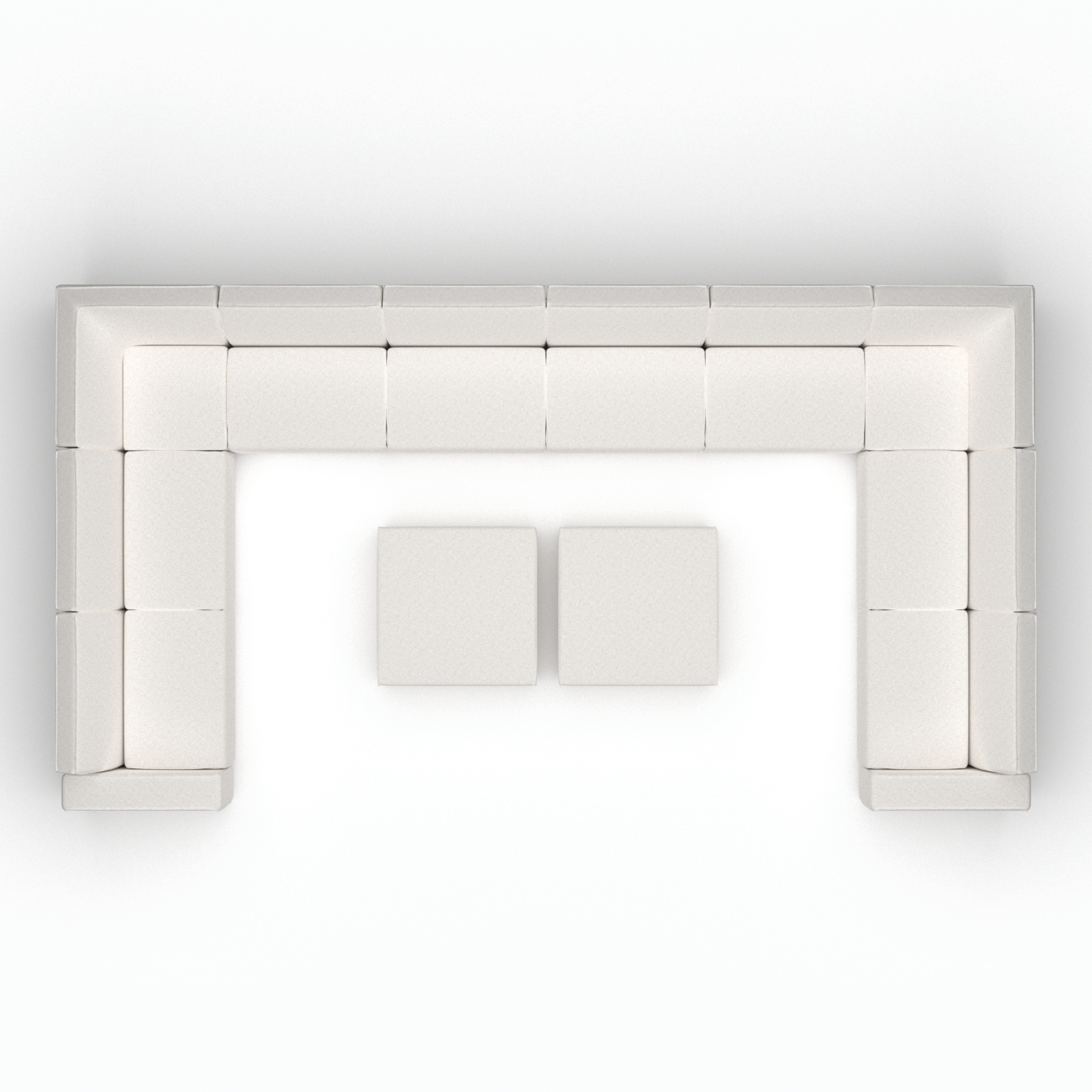 Icon lounge set U-seater extra large + 2 hockers