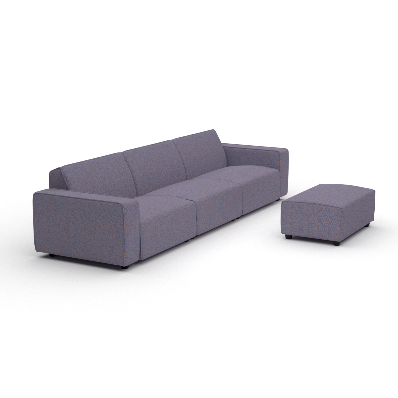 Icon lounge set 6-seater + hocker small