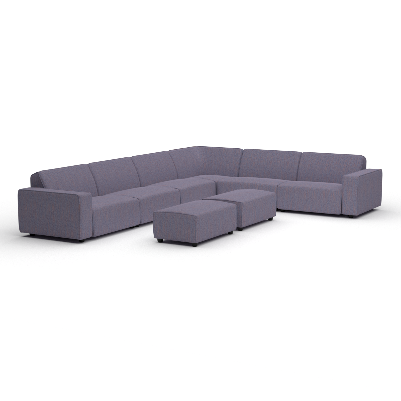 Icon lounge set 10-seater corner + 2 hockers small (left)