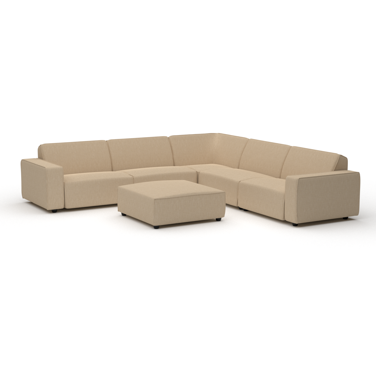 Icon lounge set 8-seater corner + hocker (left) 