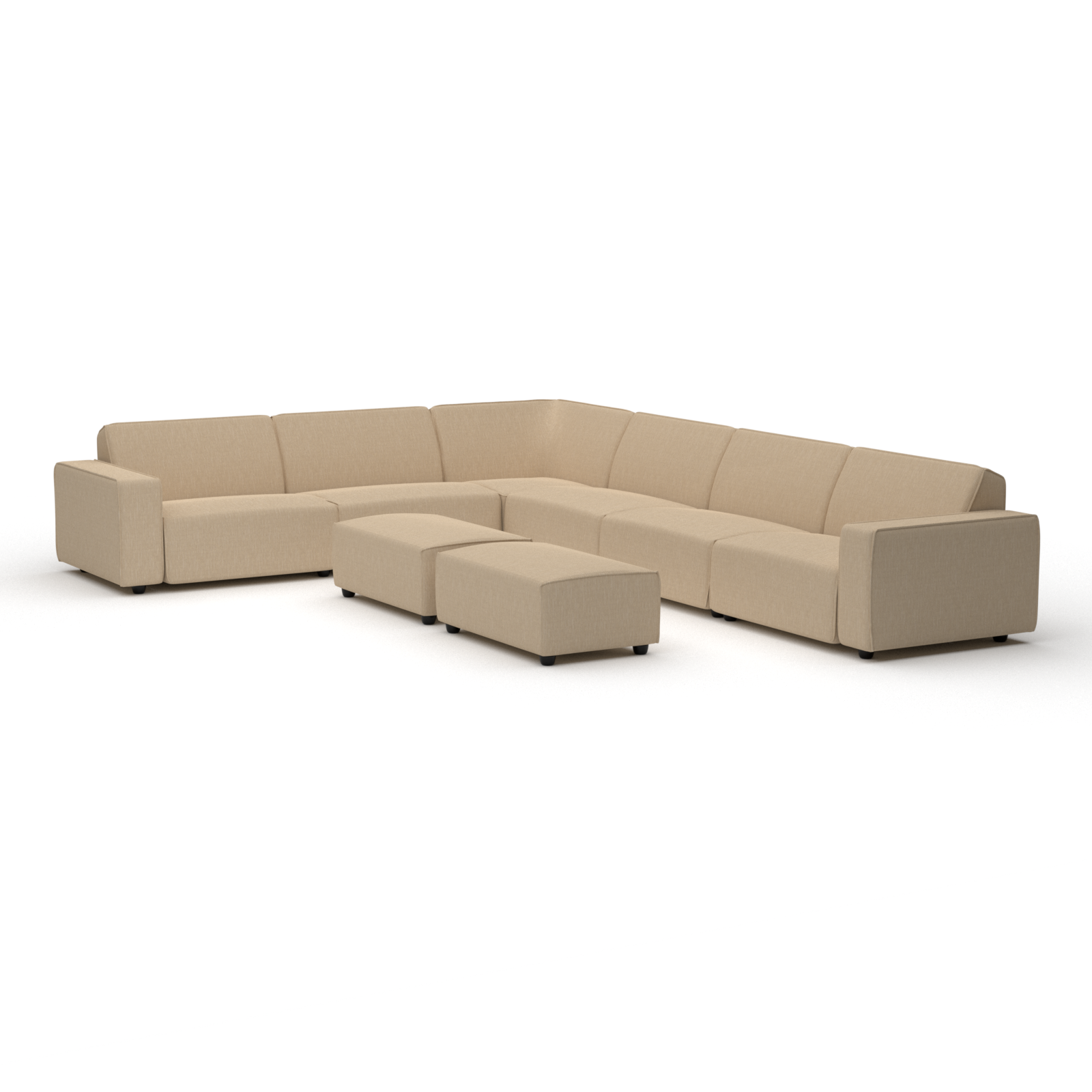 Icon lounge set 10-seater corner + 2 hockers small (right)