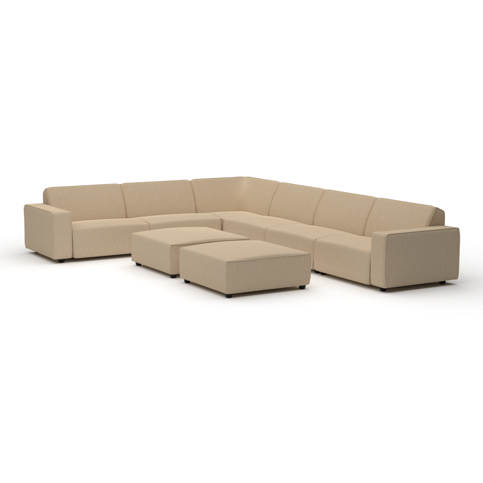 Icon lounge set 10-seater corner + 2 hockers (right)