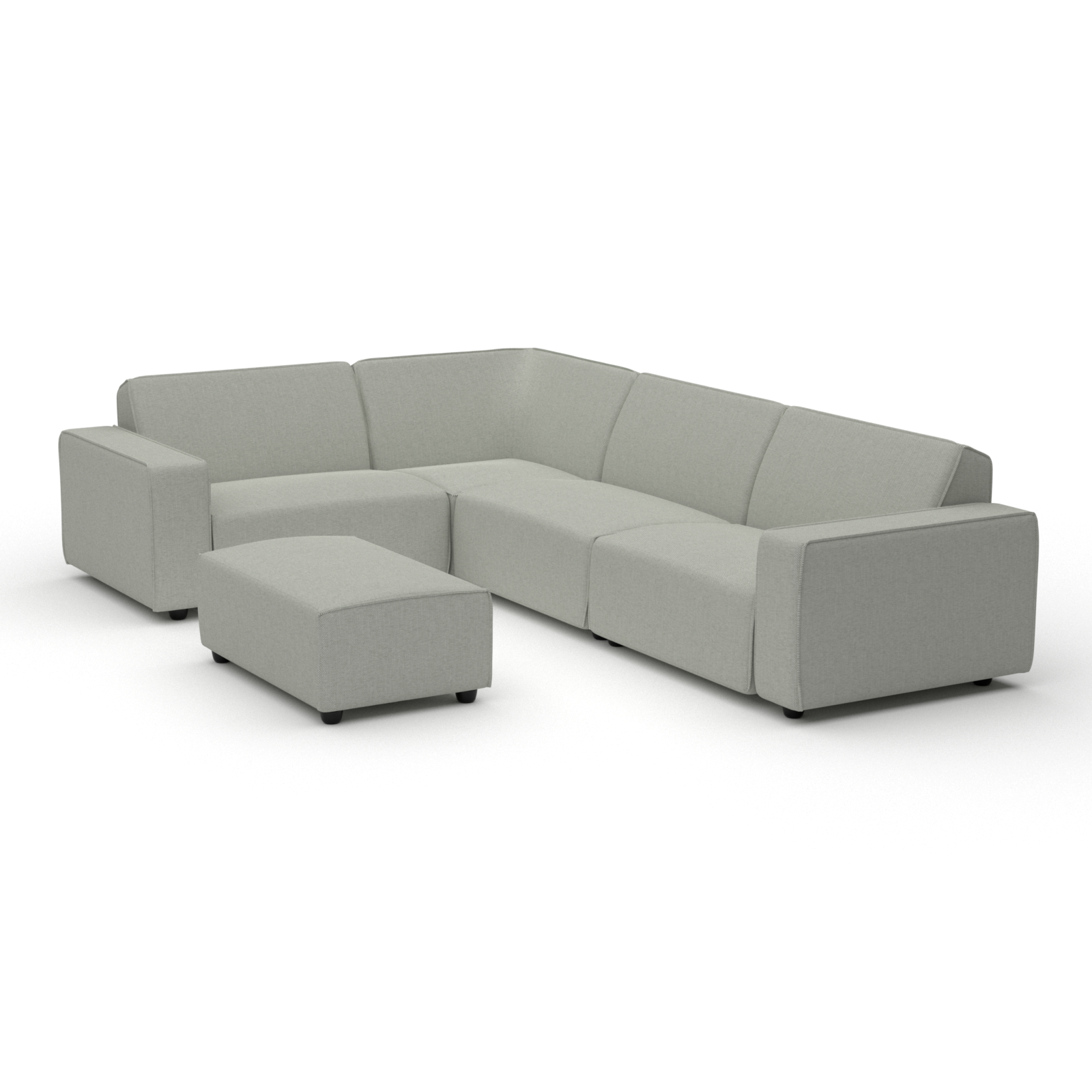 Icon lounge set 6-seater corner + hocker small (left)