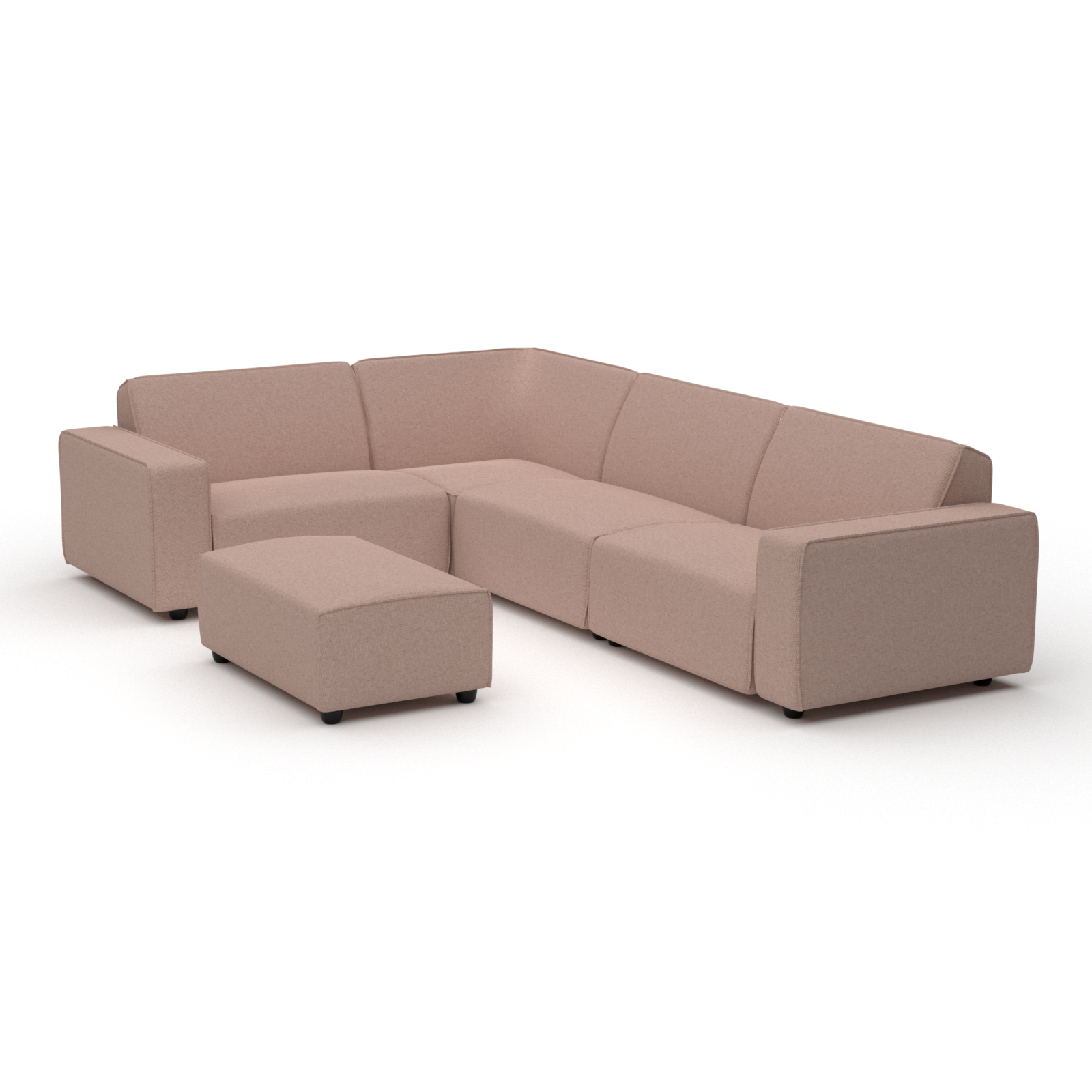 Icon lounge set 6-seater corner + hocker small (left)