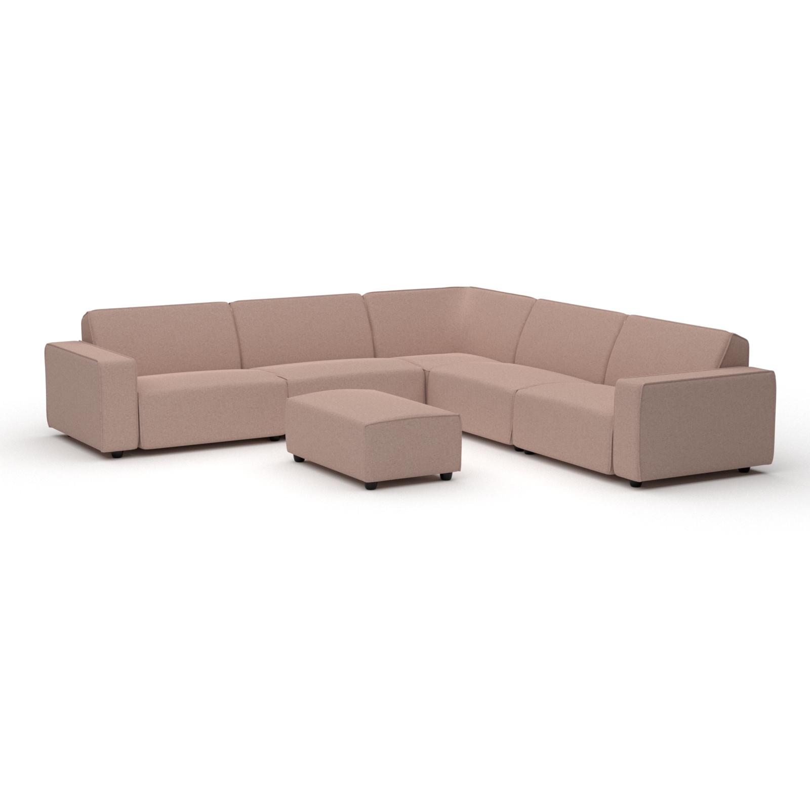 Icon lounge set 8-seater corner + hocker small (left)