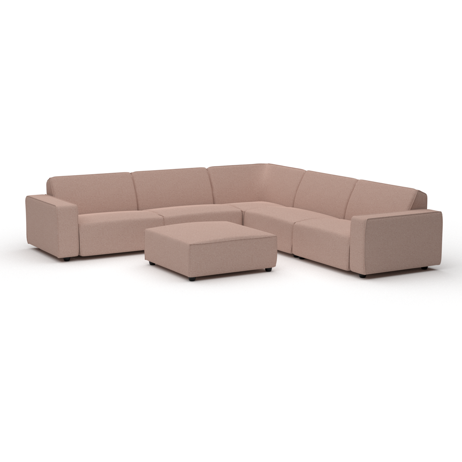 Icon lounge set 8-seater corner + hocker (left) 