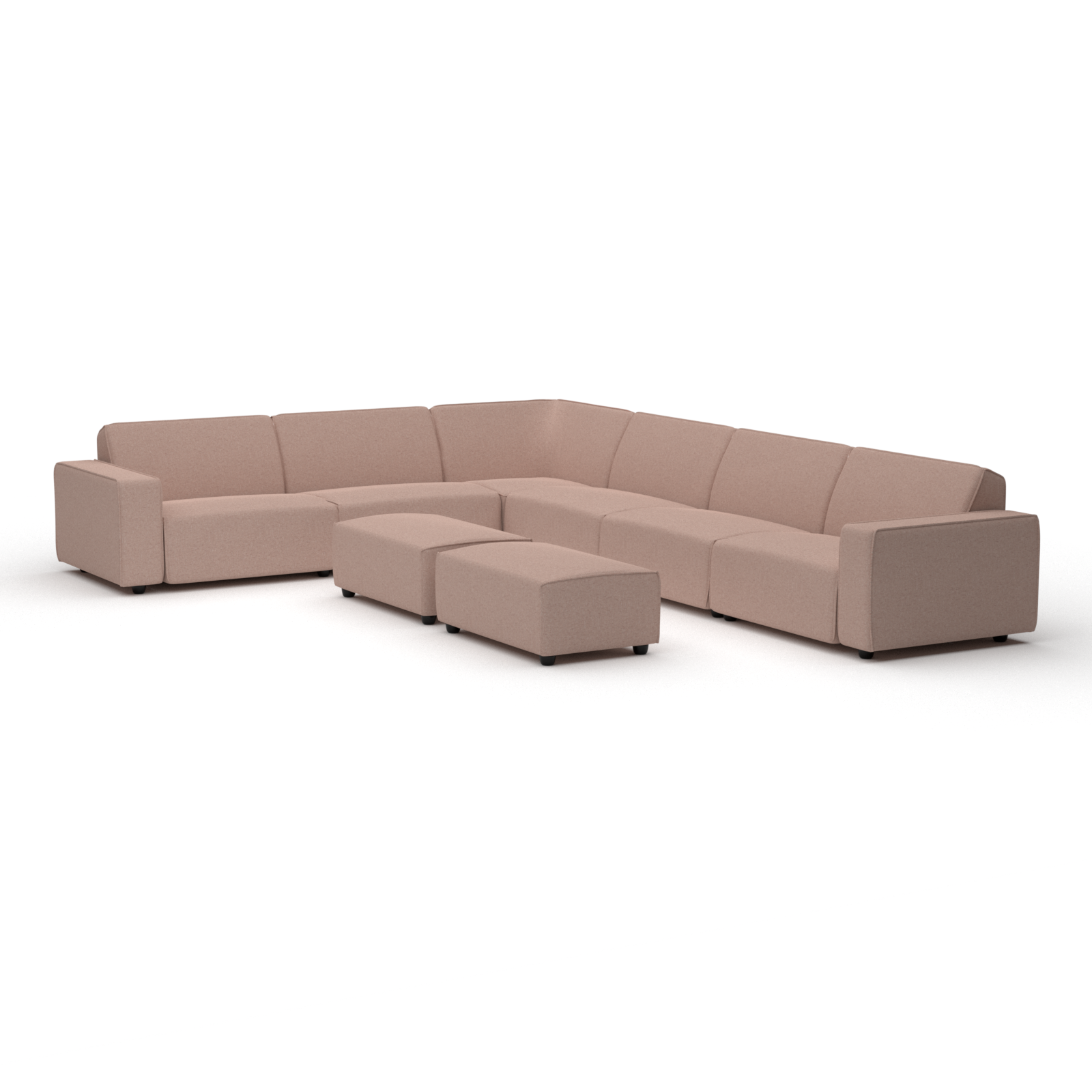 Icon lounge set 10-seater corner + 2 hockers small (right)