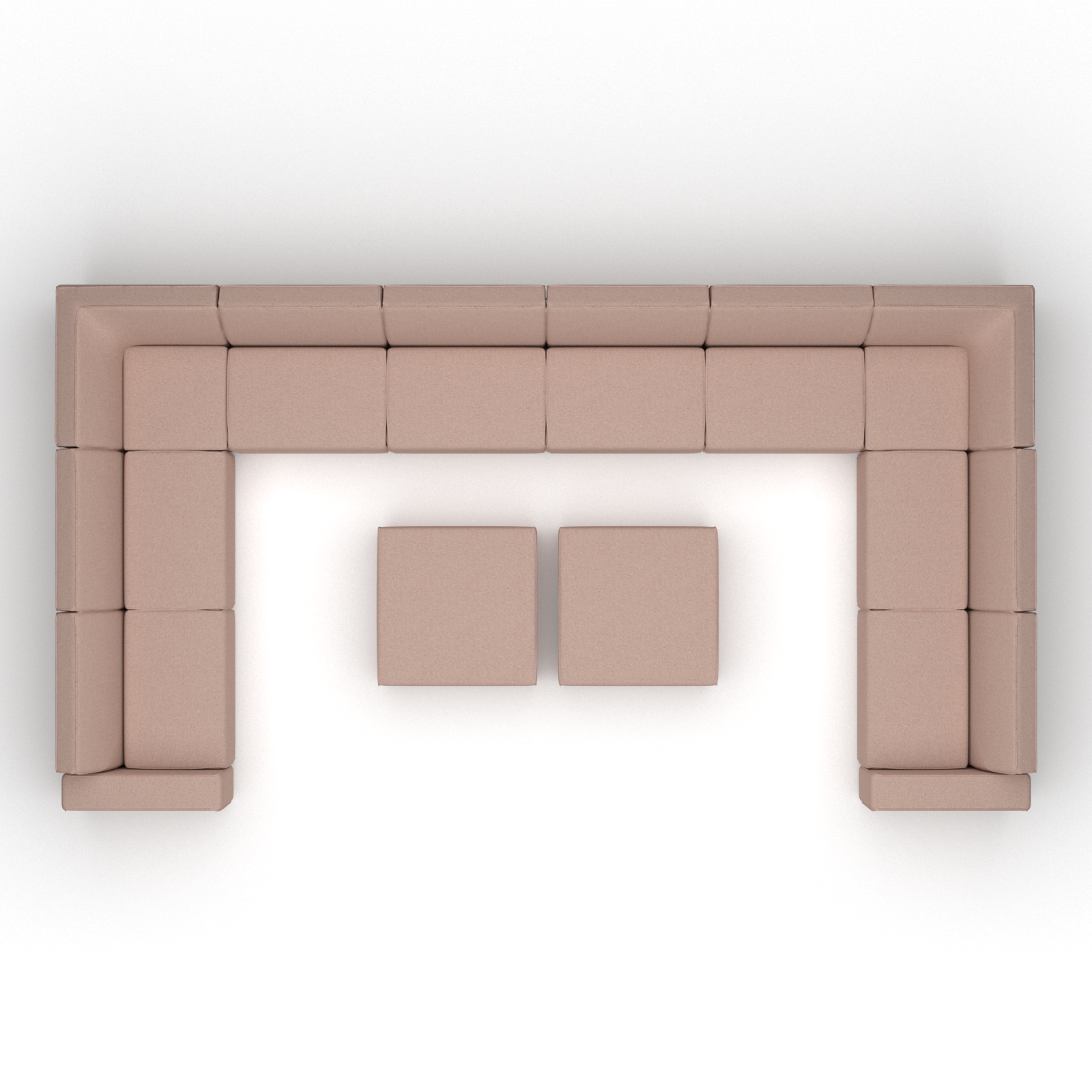 Icon lounge set U-seater extra large + 2 hockers