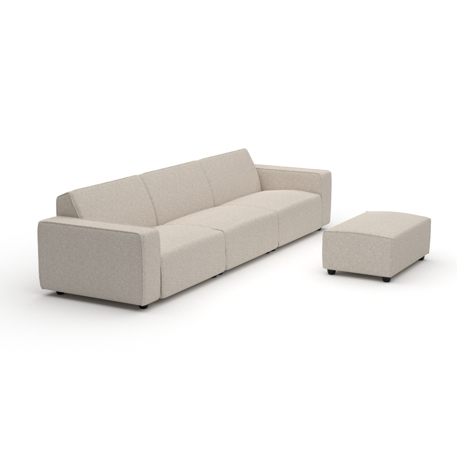 Icon lounge set 6-seater + hocker small