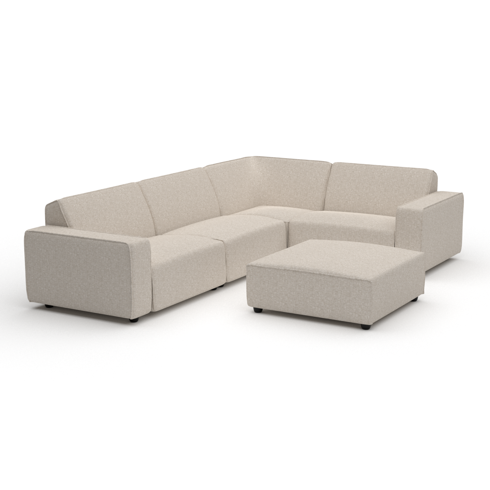 Icon lounge set 6-seater corner + hocker (right) 