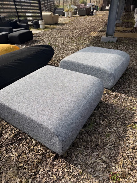 SALE | 2 stuks Luxury hocker 110x120 cm in deluxe STEEL