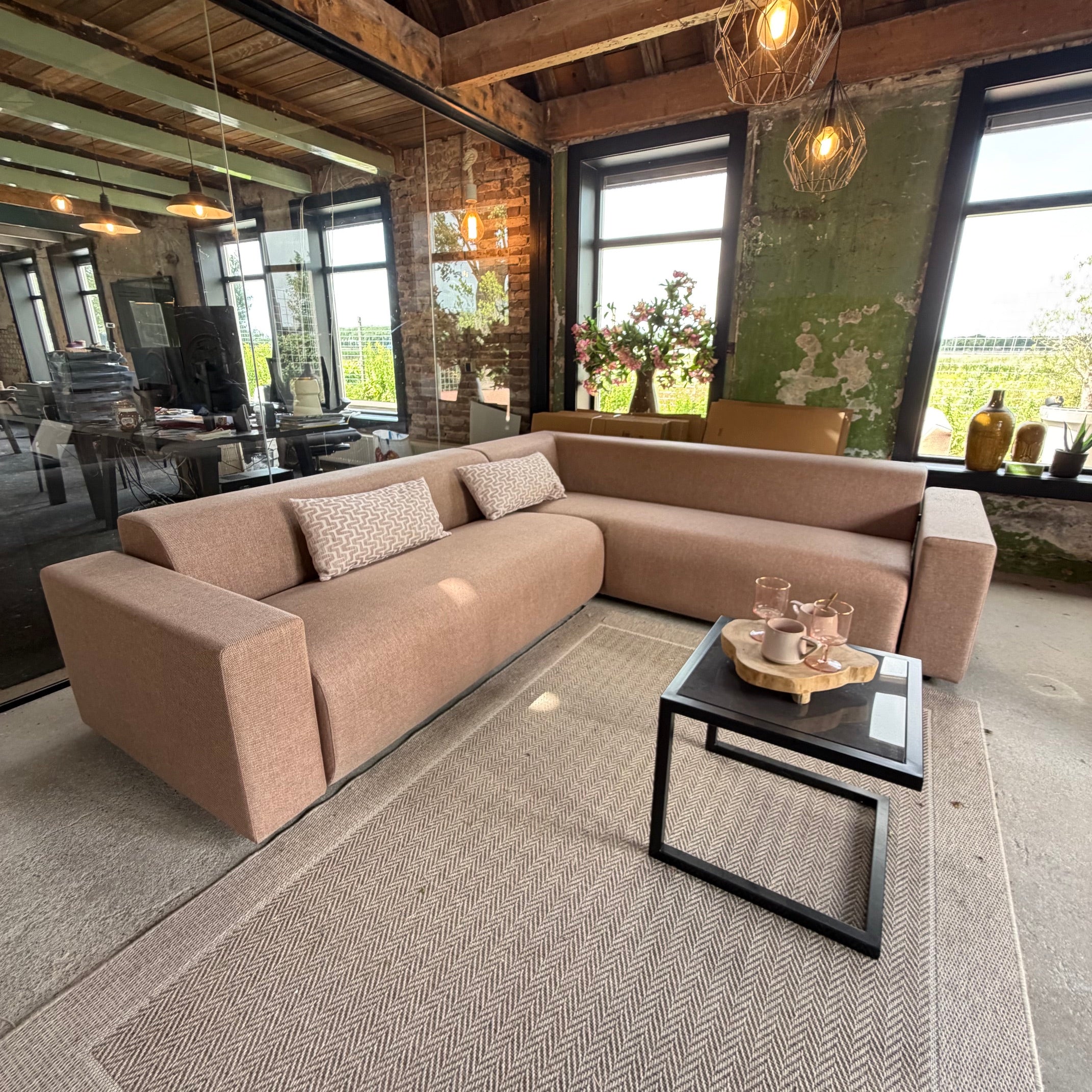 SALE | Bended sofa 6-seater in deluxe charcoal