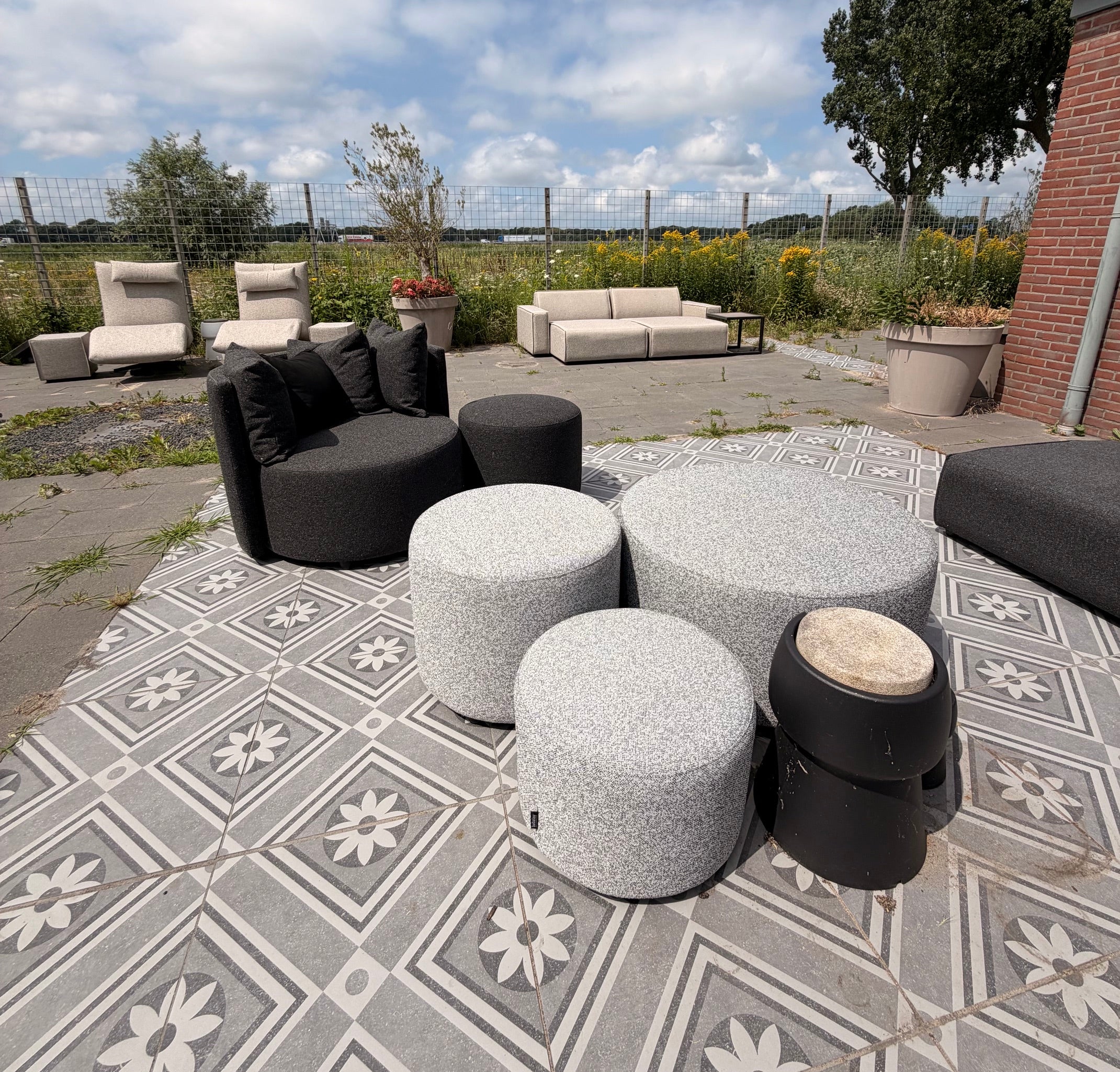 SALE | Bended sofa 6-seater in deluxe charcoal