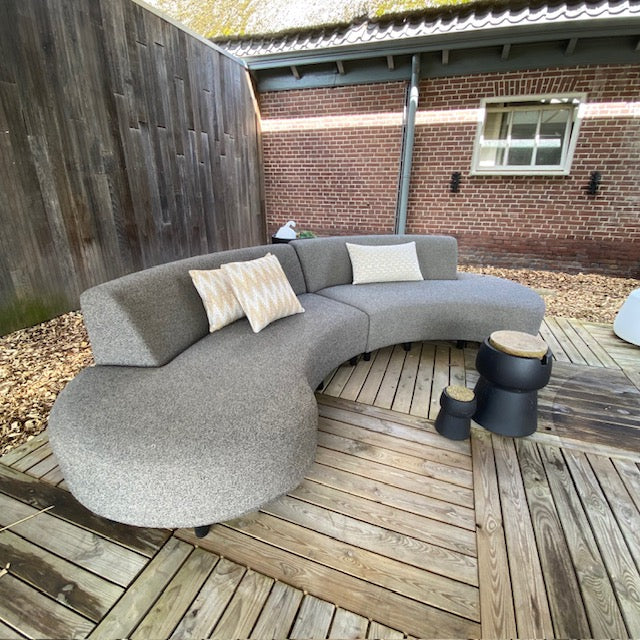SALE |  Bended sofa 6-zits in deluxe charcoal