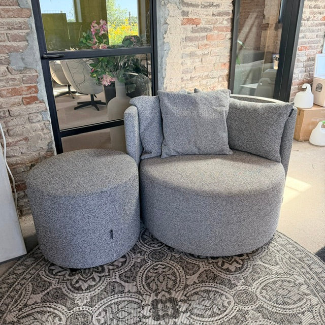 SALE | 1x Roundabout fauteuil in deluxe STEEL