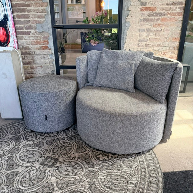 SALE | 1x Roundabout fauteuil in deluxe STEEL
