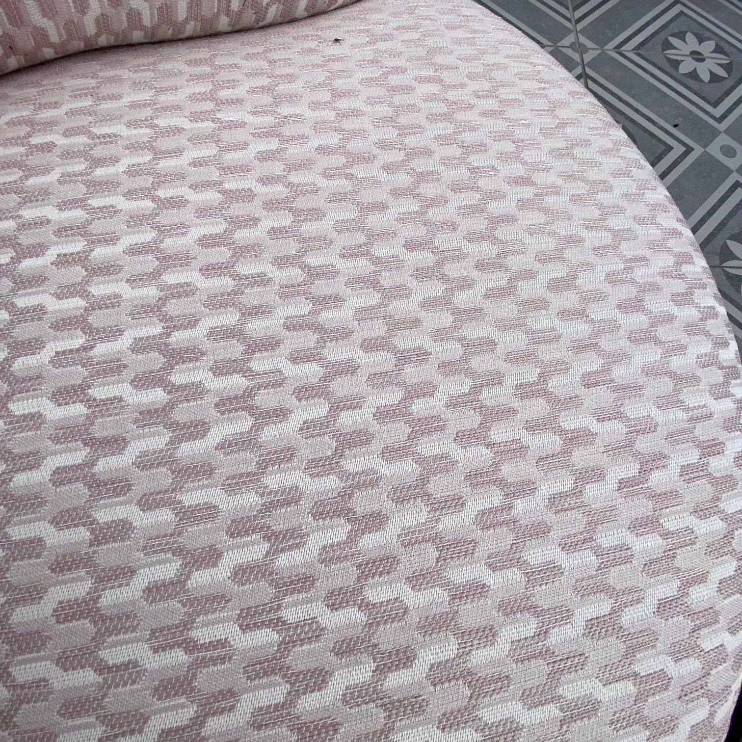SALE |  Set Rotonde + hocker in Softline design hexagon vintage