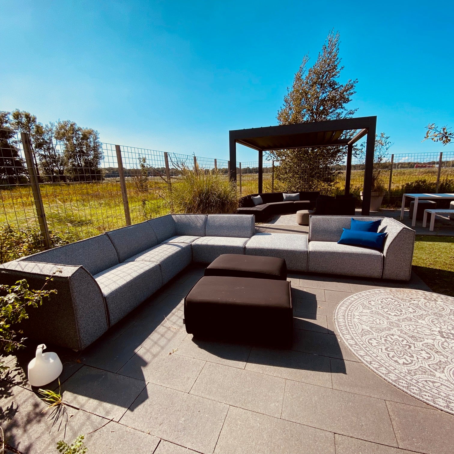 SALE overtollige voorraad | Icon 3-zits + hocker small in Deluxe light taupe