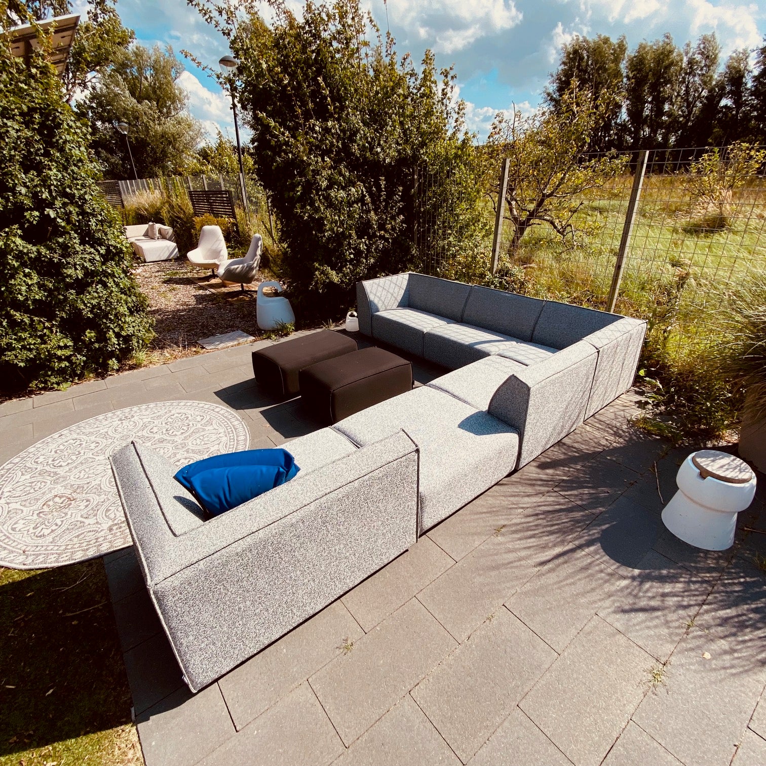 SALE overtollige voorraad | Icon 3-zits + hocker small in Deluxe light taupe