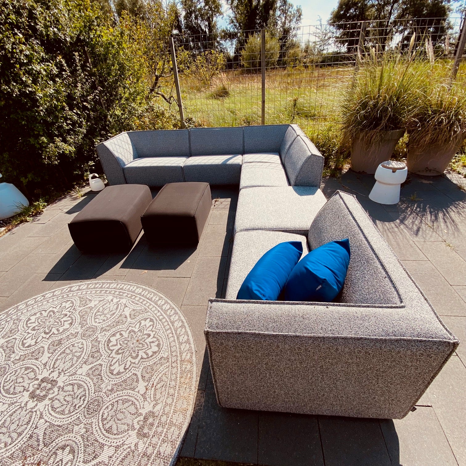 SALE overtollige voorraad | Icon 3-zits + hocker small in Deluxe light taupe