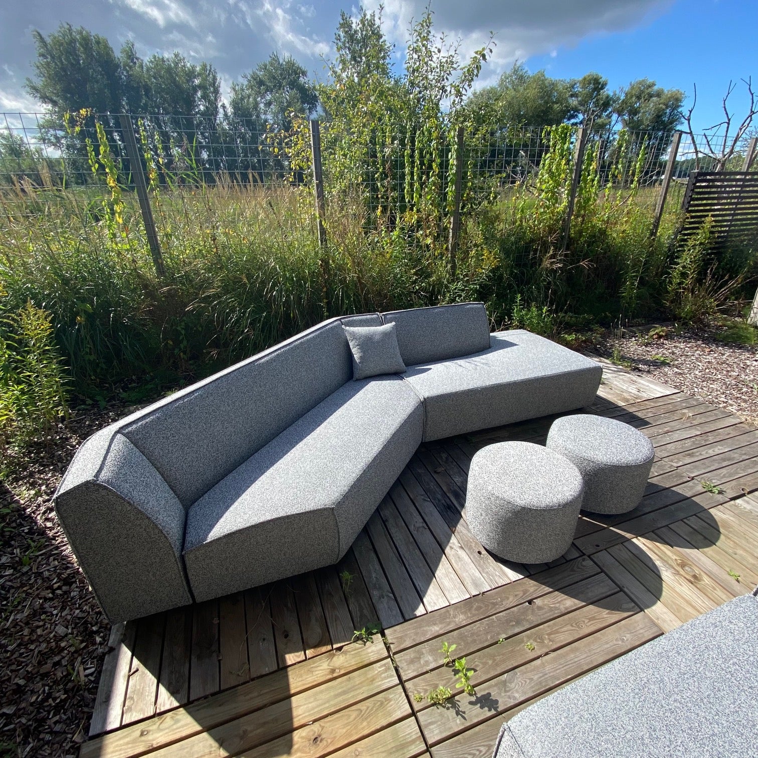 SALE | Bended sofa 6-seater in deluxe charcoal