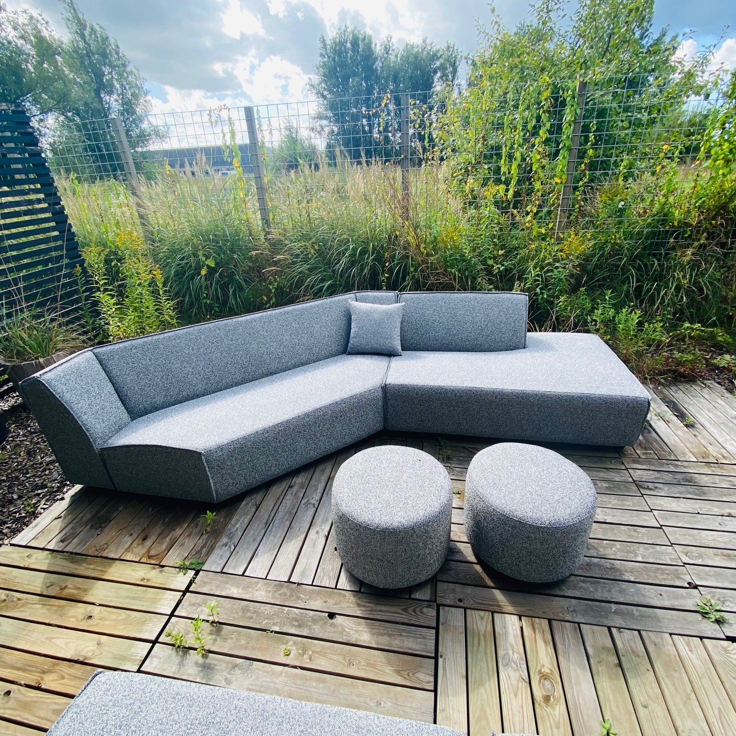 SALE | Bended sofa 6-seater in deluxe charcoal
