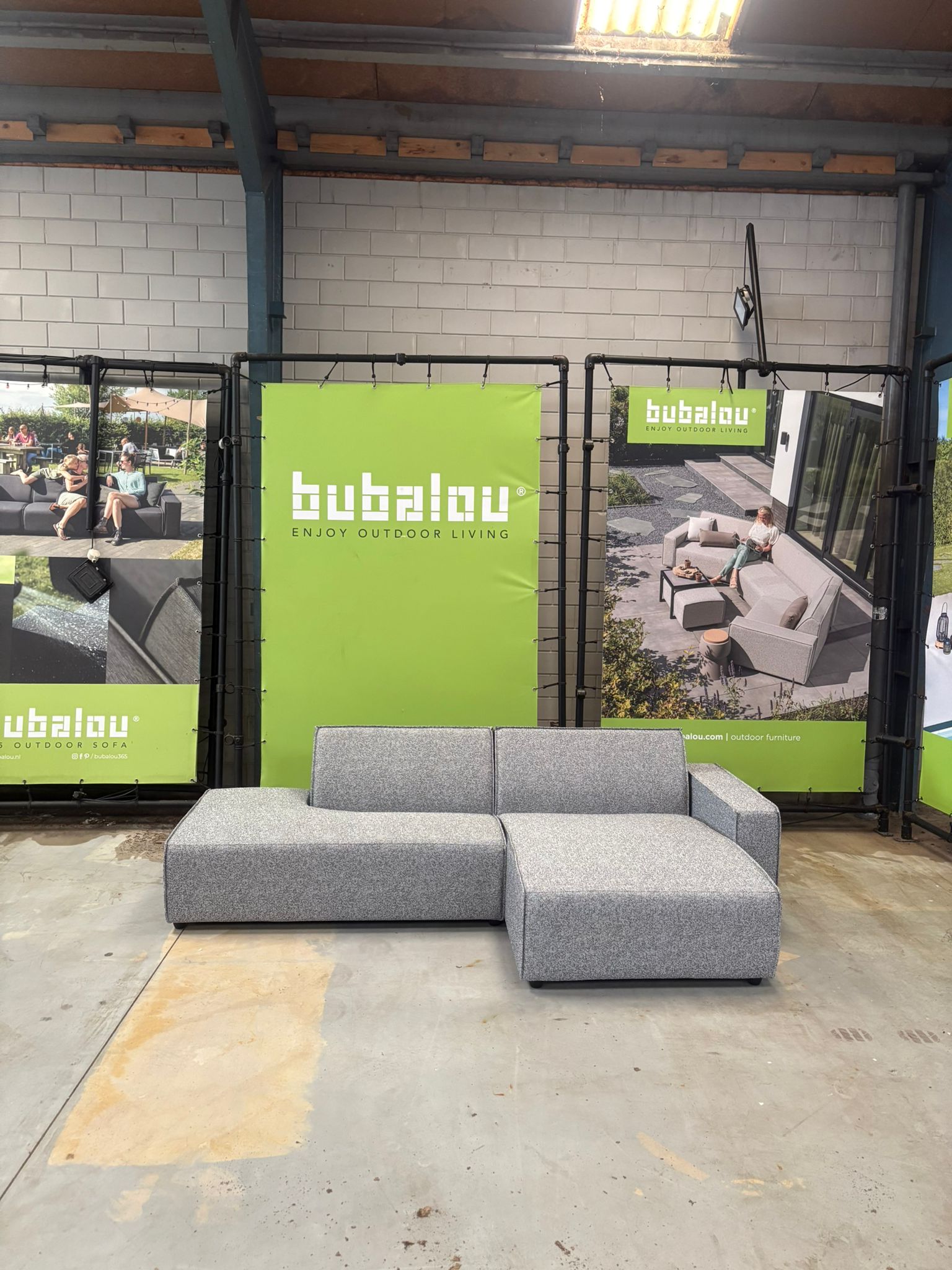SALE overtollige voorraad | Icon Divan rechts + Lounge eiland in Deluxe steel