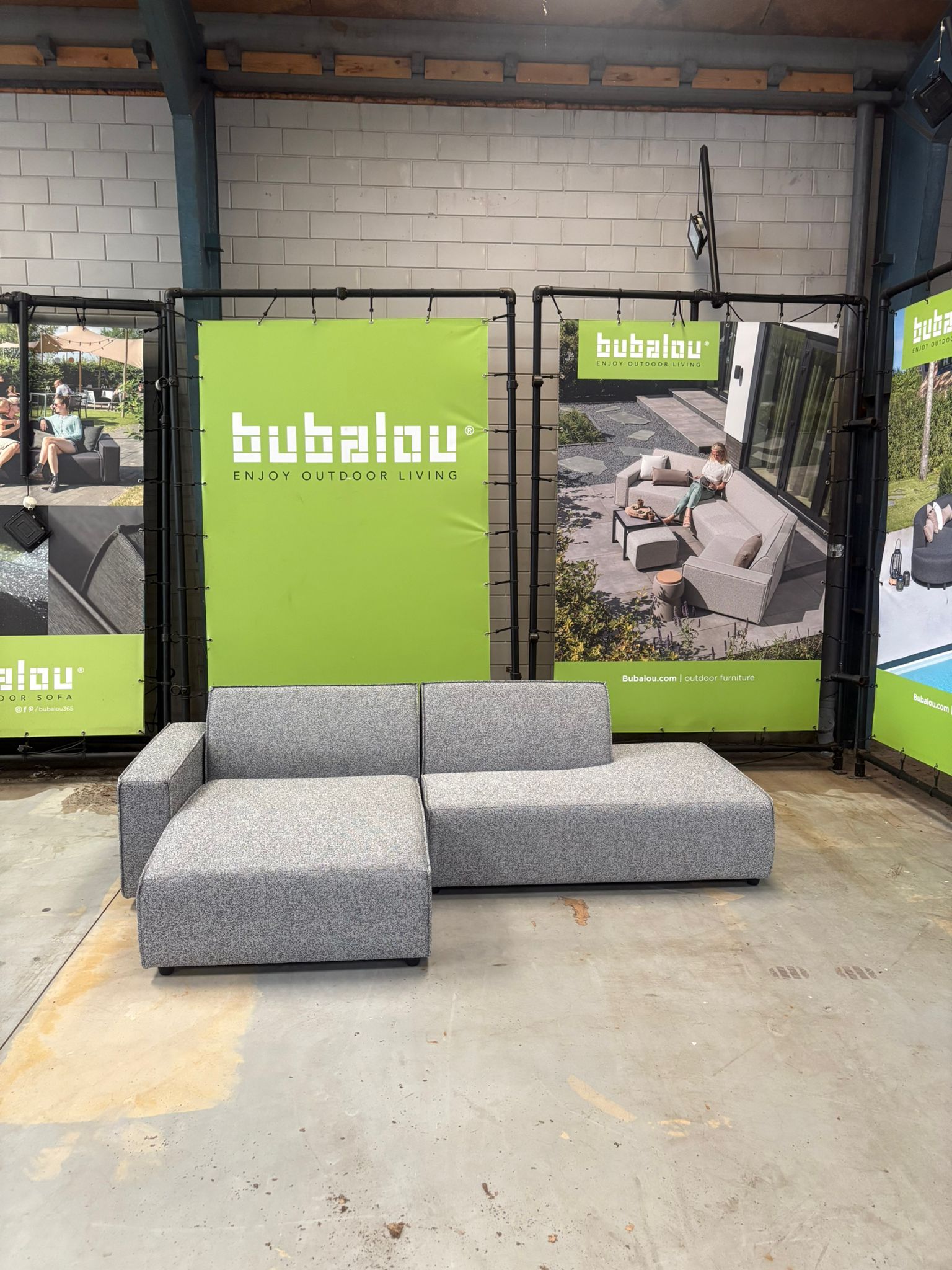 SALE overtollige voorraad | Icon Divan links + Lounge eiland in Deluxe steel