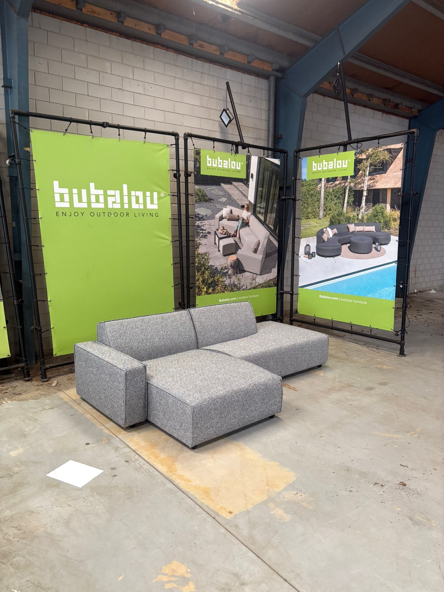 SALE overtollige voorraad | Icon Divan links + Lounge eiland in Deluxe steel