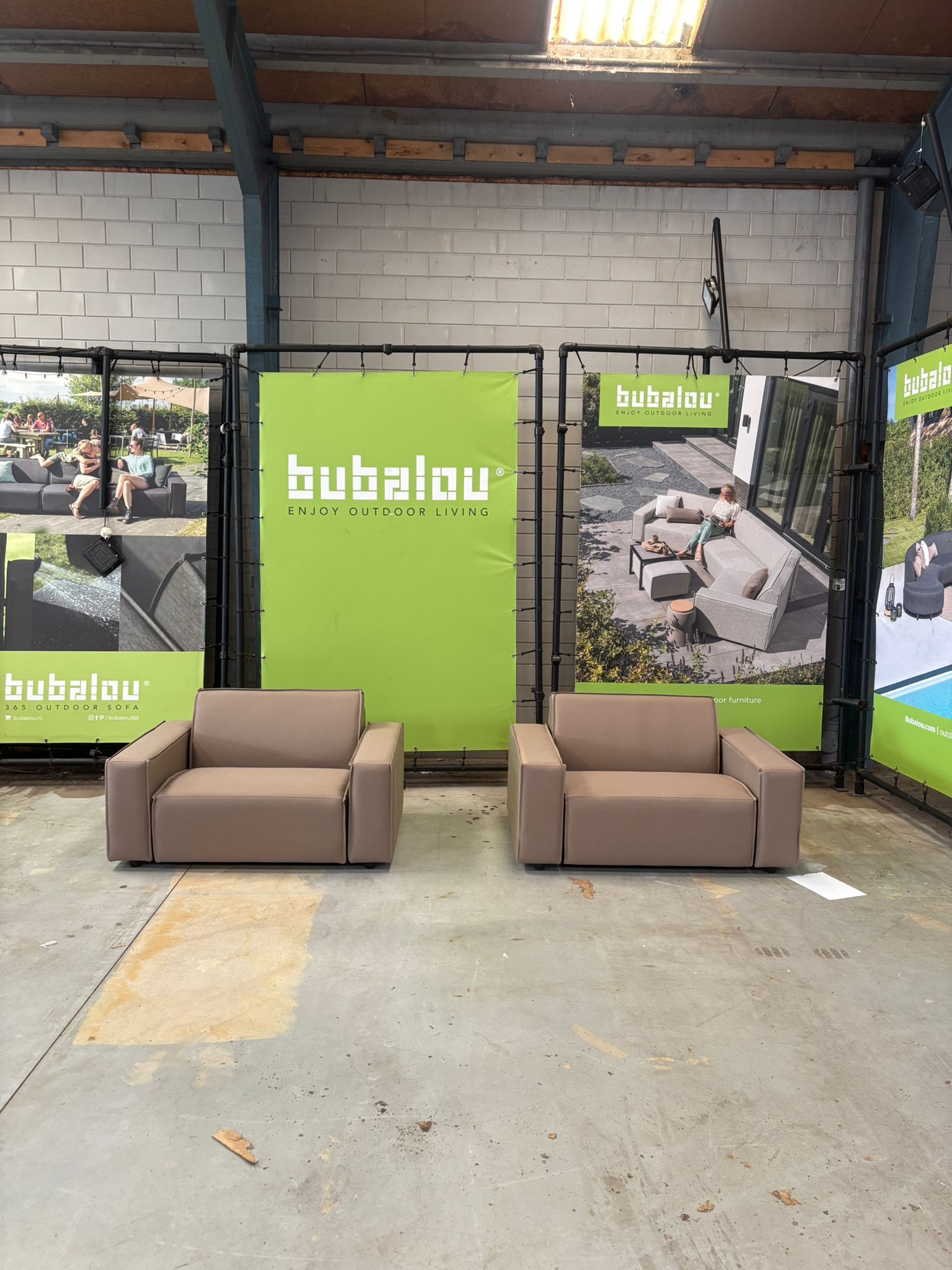 SALE overtollige voorraad | Icon set van 2x Loveseat in UNI taupe