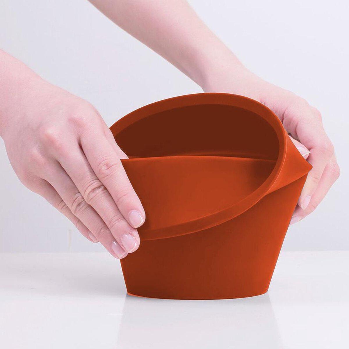 FOLD siliconen bakje - set van 2 in rood