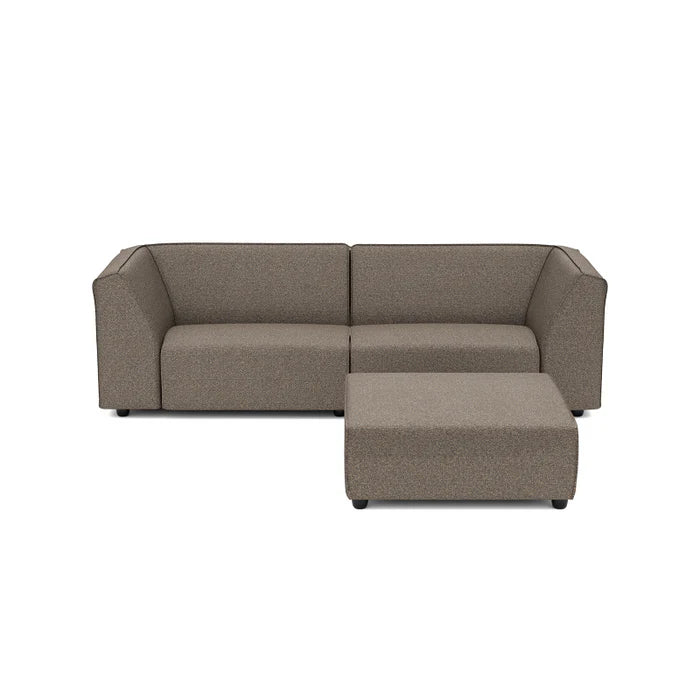 SALE overtollige voorraad | Icon 3-zits + hocker in Deluxe charcoal