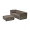 SALE overtollige voorraad | Icon 3-zits + hocker in Deluxe charcoal