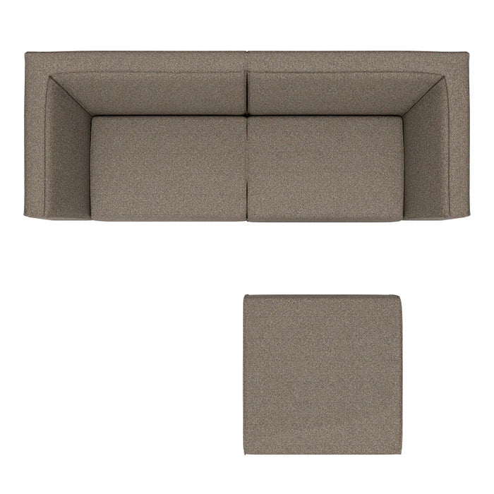 SALE overtollige voorraad | Icon 3-zits + hocker in Deluxe charcoal