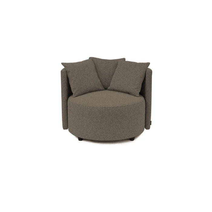 SALE | Roundabout fauteuil + poef 60 cm rond in Charcoal