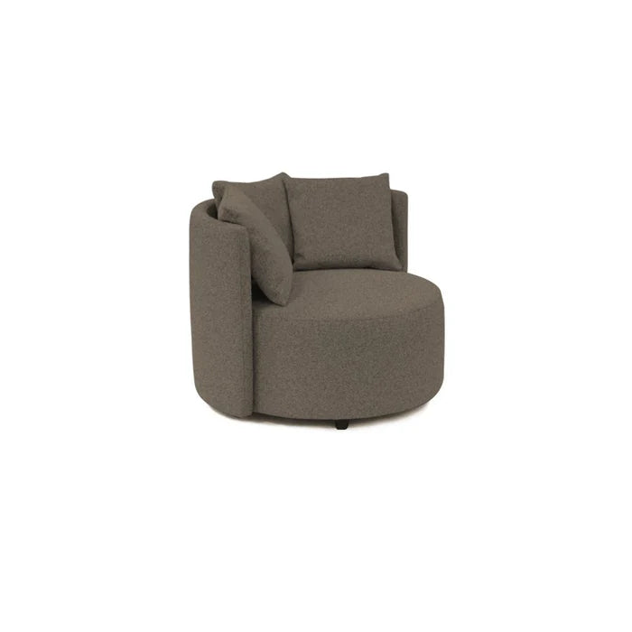 SALE | Roundabout fauteuil + poef 60 cm rond in Charcoal