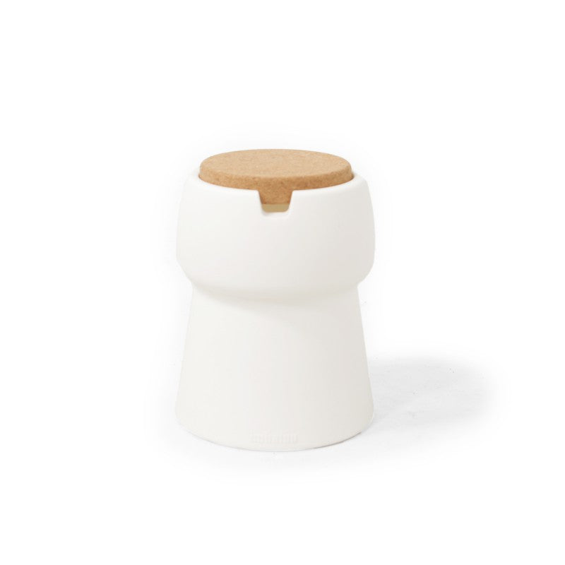 Wijnkoeler, kruk & bijzettafel Champ Coolstool Off White